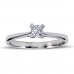 14k White Gold 0.18 Carat Diamond Engagement Ring 1010036