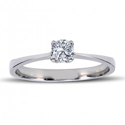 14k White Gold 0.22 Carat Diamond Engagement Ring 1010043