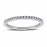 14k White Gold 0,10 Carat Diamond Half Ring 1010080