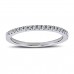 14k White Gold 0,10 Carat Diamond Half Ring 1010080