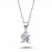 14k White Gold 0.26 Carat Diamond Solitaire Necklace 2010003