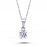14k White Gold 0.20 Carat Diamond Solitaire Necklace 2010009