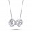 14k White Gold Diamond Infinity Necklace 2010015