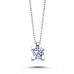 14k White Gold 0.27 Carat Diamond Solitaire Necklace 2030005