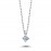 14k White Gold 0.06 Carat Diamond Solitaire Necklace 2030007