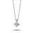 14k White Gold 0.11 Carat Diamond Solitaire Necklace 2030009