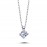 14k White Gold 0.17 Carat Diamond Solitaire Necklace 2030010