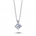 14k White Gold 0.17 Carat Diamond Solitaire Necklace 2030010