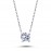 14k White Gold 0.28 Carat Diamond Solitaire Necklace 2030014