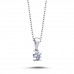 14k White Gold 0.10 Carat Diamond Solitaire Necklace 2030017