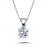 14k White Gold 0.35 Carat Diamond Solitaire Necklace 2040003
