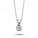 14k White Gold 0.10 Carat Diamond Solitaire Necklace 2040004