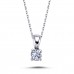 14k White Gold 0.23 Carat Diamond Solitaire Necklace 2040005