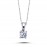 14k White Gold 0.42 Carat Diamond Solitaire Necklace 2040007