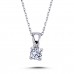 14k White Gold 0.21 Carat Diamond Solitaire Necklace 2040009