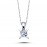 14k White Gold 0.40 Carat Diamond Solitaire Necklace 2040012