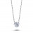 14k White Gold 0.08 Carat Diamond Solitaire Necklace 2040017