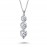 14k White Gold 0,90 Carat Tria Diamond Necklace 2040027 14k White Gold 0,90 Carat Tria Diamond Necklace 2040027