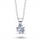 14k White Gold 0.42 Carat Diamond Solitaire Necklace 2070005 14k White Gold 0.42 Carat Diamond Solitaire Necklace 2070005