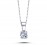 14k White Gold 0.25 Carat Diamond Solitaire Necklace 2070008