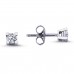 14k White Gold 0.25 Carat Diamond Solitaire Earrings 3010001