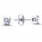 14k White Gold 0.40 Carat Diamond Solitaire Earrings 3010002 14k White Gold 0.40 Carat Diamond Solitaire Earrings 3010002