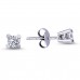 14k White Gold 0.32 Carat Diamond Solitaire Earrings 3010012