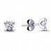 14k White Gold 0.40 Carat Diamond Solitaire Earrings 3030004