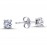 14k White Gold 0.48 Carat Diamond Solitaire Earrings 3030011