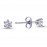 14k White Gold 0.28 Carat Diamond Solitaire Earrings 3030013