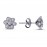 14k White Gold Diamond Gemstone Earrings 3030020