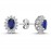 14k White Gold Diamond Oval Sapphire Anturaj Earrings 3030022 14k White Gold Diamond Oval Sapphire Anturaj Earrings 3030022