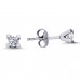 14k White Gold 0.32 Carat Diamond Solitaire Earrings 3040001