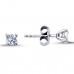 14k White Gold 0.26 Carat Diamond Solitaire Earrings 3040008