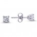 14k White Gold 0.42 Carat Diamond Solitaire Earrings 3040009