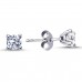 14k White Gold 0.64 Carat Diamond Solitaire Earrings 3040010