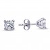 14k White Gold 1.02 Carat Diamond Solitaire Earrings 3040011