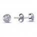 14k White Gold 0.32 Carat Diamond Solitaire Earrings 3040019