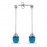 14k White Gold Drop Topaz Stone Dangling Earrings 3040036 14k White Gold Drop Topaz Stone Dangling Earrings 3040036