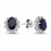 14k White Gold Diamond Oval Sapphire Anturage Earrings 3050007 14k White Gold Diamond Oval Sapphire Anturage Earrings 3050007