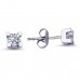 14k White Gold 0.48 Carat Diamond Solitaire Earrings 3070003