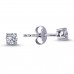 14k White Gold 0.30 Carat Diamond Solitaire Earrings 3070007