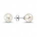 14k White Gold Pearl Earrings 3990001