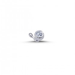 18k White Gold 0.06 Carat Diamond Studded 5040002