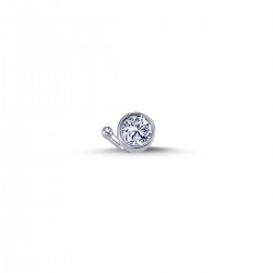 18k White Gold 0.08 Carat Diamond Studded 5080001