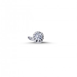 18k White Gold 0.04 Carat Diamond Studded 5040001