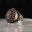 Agate Stone Silver Men Ring Agate Stone Silver Men Ring