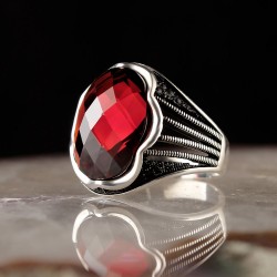 925 Sterling Silver Zircon Stone Ring