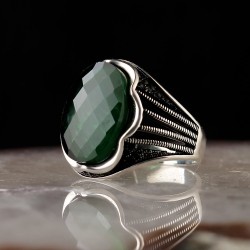 925 Sterling Silver Zircon Stone Ring