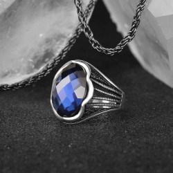 925 Sterling Silver Zircon Stone Ring